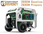 GENERADOR GASOLINA - PROPANO NATURA 3000 GENERGY