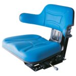 Asiento azul con riñonera