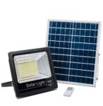 Foco LED solar 100W con placa solar - luz Blanca