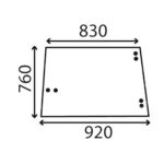 Cristal lateral plano tintado