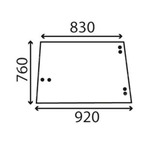 Cristal lateral plano tintado