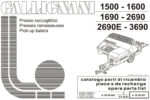 Descargar PDF Despiece Gallignani empacadora 1600