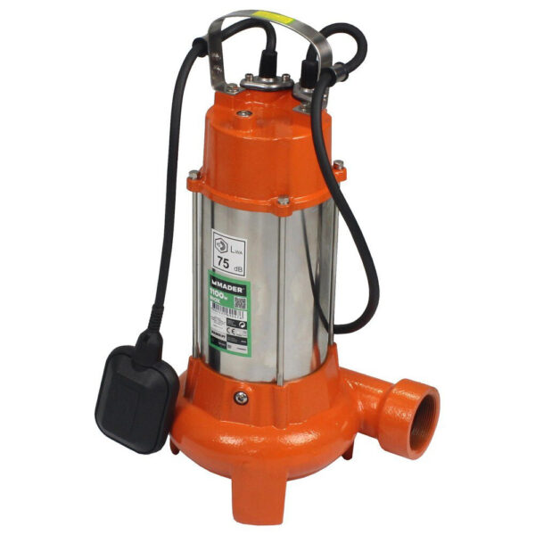 BOMBA SUMERGIBLE MADER AGUAS SUCIAS 1100W 16200L/H