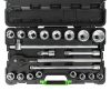 ESTUCHE DE HERRAMIENTAS CON 21 PIEZAS AUTOCLE 3/4" - 6 CANTOS
