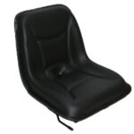 Asiento cubeta PVC negro con guias railes RM460