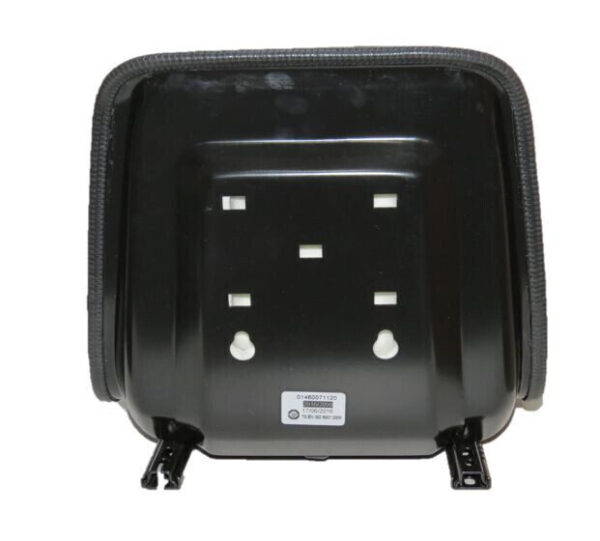 Asiento cubeta PVC negro con guias railes RM460