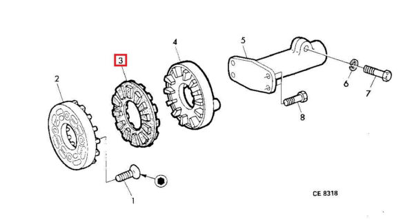 Flector Arrastre Bomba Hidráulica de Pistones para Tractores John Deere Series 40 y 50