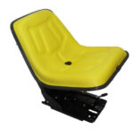 Asiento amarillo para tractor John Deere base inclinada