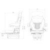 Asiento Grammer Compacto Comfort S con Suspensión Neumática con compresor de 12v MSG 93/511 - PVC