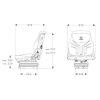 Asiento Grammer Compacto Basic W con Suspensión Mecánica MSG 83/721 - Tela
