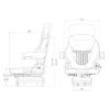 Asiento Grammer Compacto Basic M con Suspensión Mecánica MSG 83/521 - Tela