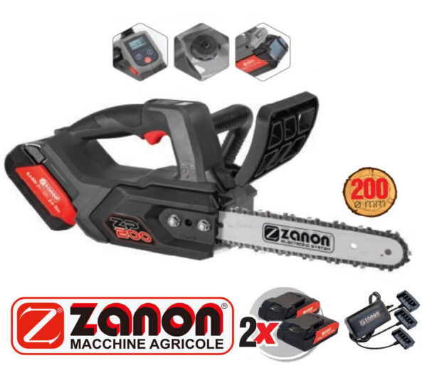 MOTOSIERRA ZANON ZP200 + 2 BATERIAS 5Ah