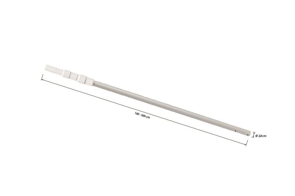 Pértiga Extensible de 100 300 cm para accesorios de limpieza de piscinas (4)
