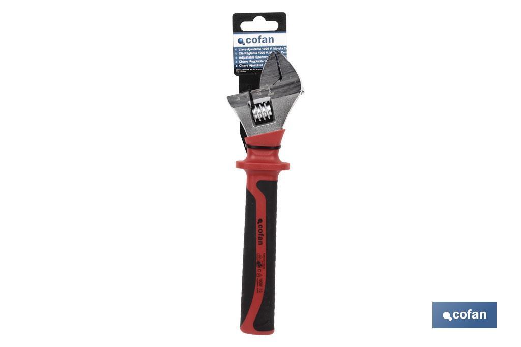 Llave inglesa con moleta central | 1000 voltios | Mango Comfort | Varias medidas y aperturas - Imagen 3