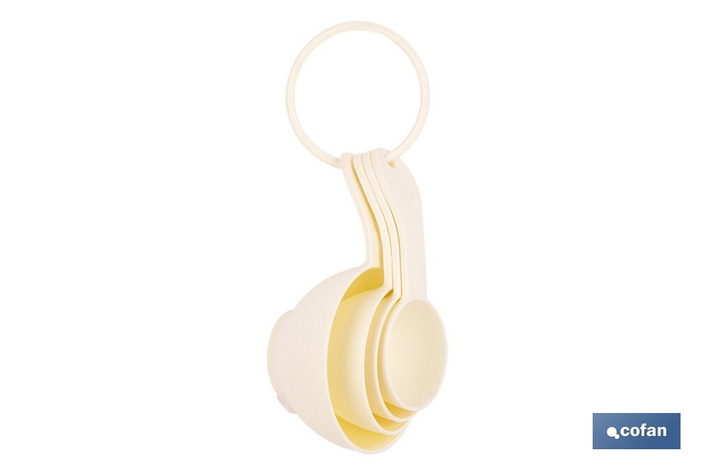 JUEGO DE 4 CUCHARAS MEDIDORAS 60 ML, 80 ML, 120 ML, 240 ML - Imagen 2