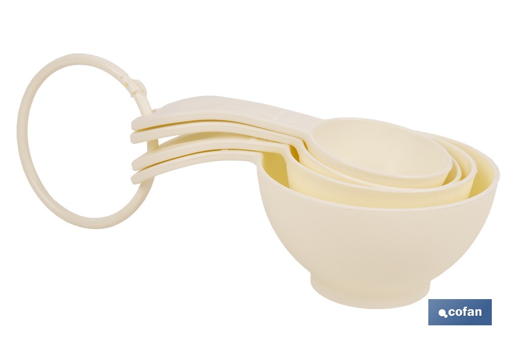 JUEGO DE 4 CUCHARAS MEDIDORAS 60 ML, 80 ML, 120 ML, 240 ML - Imagen 3