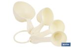 JUEGO DE 4 CUCHARAS MEDIDORAS 60 ML, 80 ML, 120 ML, 240 ML