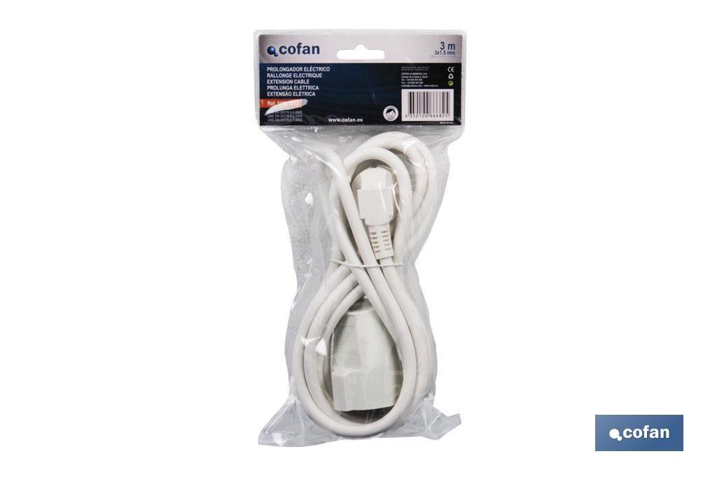 PROLONGADOR ELECTRICO 3M (3 x 1,5mm) - Imagen 2
