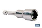 Adaptador de taladro 1/4" imantado para tornillos | Alojamiento del tornillo imantado | Medidas desde SW 5 hasta SW 13 mm