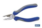Alicate universal con muelle | Alicate para electricista con mango ergonómico | Medidas del alicate: 200 mm