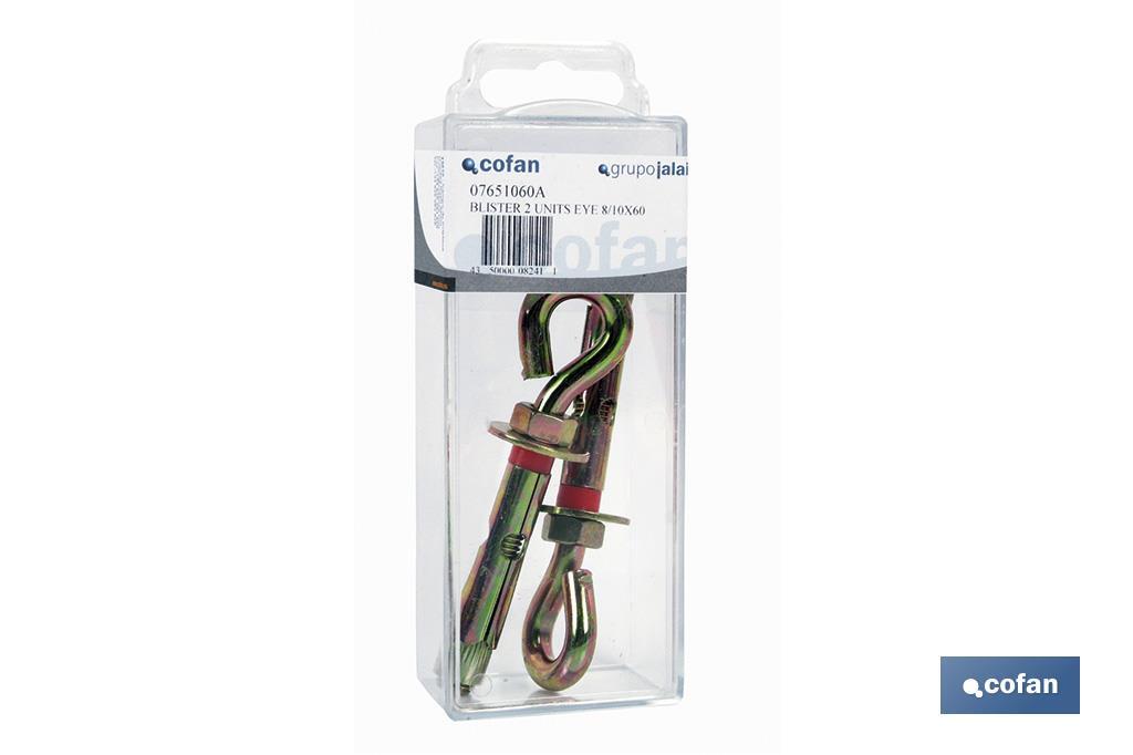 Anclajes Metálicos con Argolla 6.8 Blíster Estándar - Imagen 2