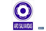 Aro salvavidas | Señal de obligación | Texto + Pictograma | Material: Polipropileno