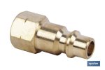 Conector de aire rosca hembra 1/2" de Gran caudal | Acoplador rosca hembra BSP 1/2”de gran caudal para instalaciones neumáticas
