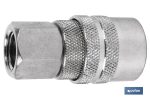 Enchufe rápido rosca hembra 1/2" | Acoplador Hembra con rosca hembra BSP 1/2" para instalaciones neumáticas