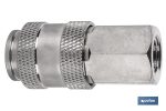Enchufe rápido universal rosca hembra 1/2" | Acoplador Hembra universal con rosca hembra BSP 1/2" para instalaciones neumáticas