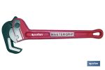 Llave para tubo mastergrip | Fabricada en acero forjado | Con diámetro apertura máximo de 1 1/2" y 2"