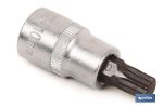 Llave de vaso de 3/8" | Fabricada en acero al cromo vanadio de alta calidad | Con punta Torx 60