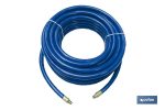 Manguera de compresor Ø8 x 12mm (Rosca macho BSP 1/4") longitud 15 Metros | Manguera azul para aire comprimido en PVC