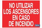 No utilizar los ascensores en caso de incendio