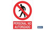 Personal no autorizado