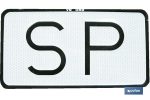 Placa "SP" V-9 Servicio Público