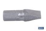 Punta Plana para atornillador de Acero | Modelo 1/4" Plano Estándar | Longitud 25 y 50 mm