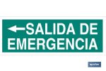 SEÑAL LUMINISCENTE 400X100MM.