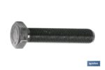 Tornillo con cabeza hexagonal PASO FINO DIN-961 | Rosca total | Clase 8,8 negro | Medidas desde M-8 hasta M-20