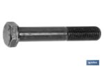 Tornillo con cabeza hexagonal SAE DIN-931 | Rosca parcial 1/2 | Clase 8.8 negro | Medidas desde 1/4" hasta 1"