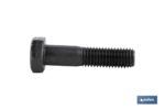 Tornillo con cabeza hexagonal Whitworth (UNC) DIN-931 | Rosca Parcial 1/2 | Clase 8.8 negro | Medidas desde 1/4" hasta 1"