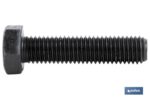 Tornillo con cabeza hexagonal DIN-933 | Rosca total | Clase 10,9 negro | Medidas desde M-6 hasta M-24