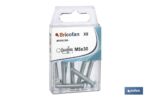 BLÍSTER DE 6 UDS. DIN-933 M-6X40 ZINC VENTA UNITARIA