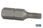 Punta Torx de atornillar de acero | Modelo 5/16" T | Longitud 30 y 75 mm