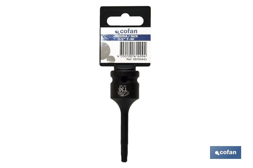 Vaso de impacto Torx de 1/2" | Modelo Macho | Disponible en varias medidas - Imagen 2