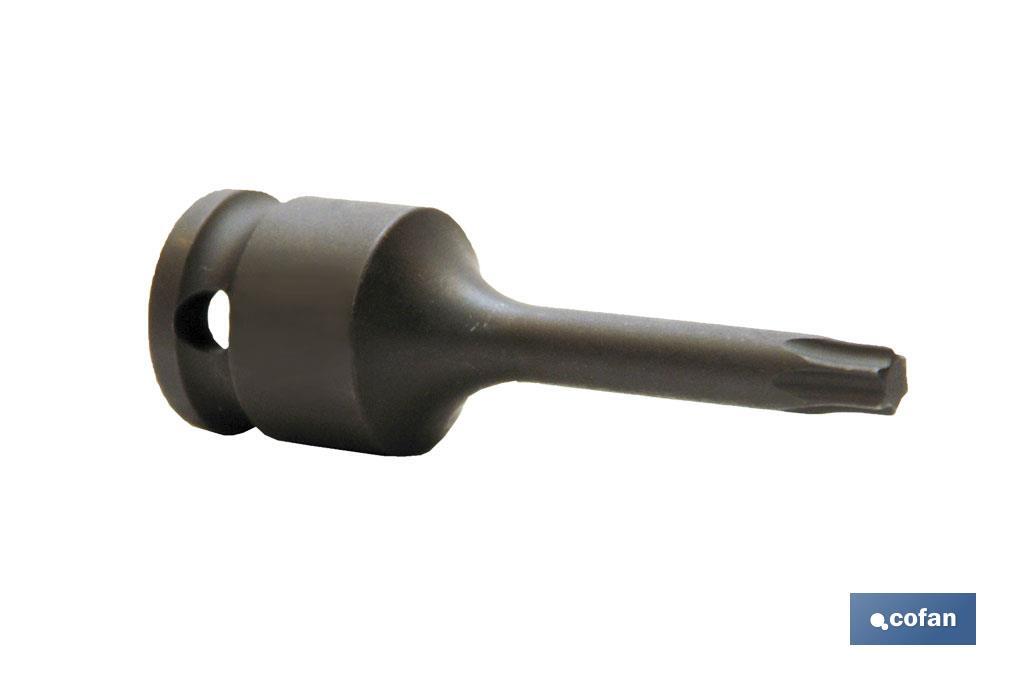Vaso de impacto Torx de 1/2" | Modelo Macho | Disponible en varias medidas