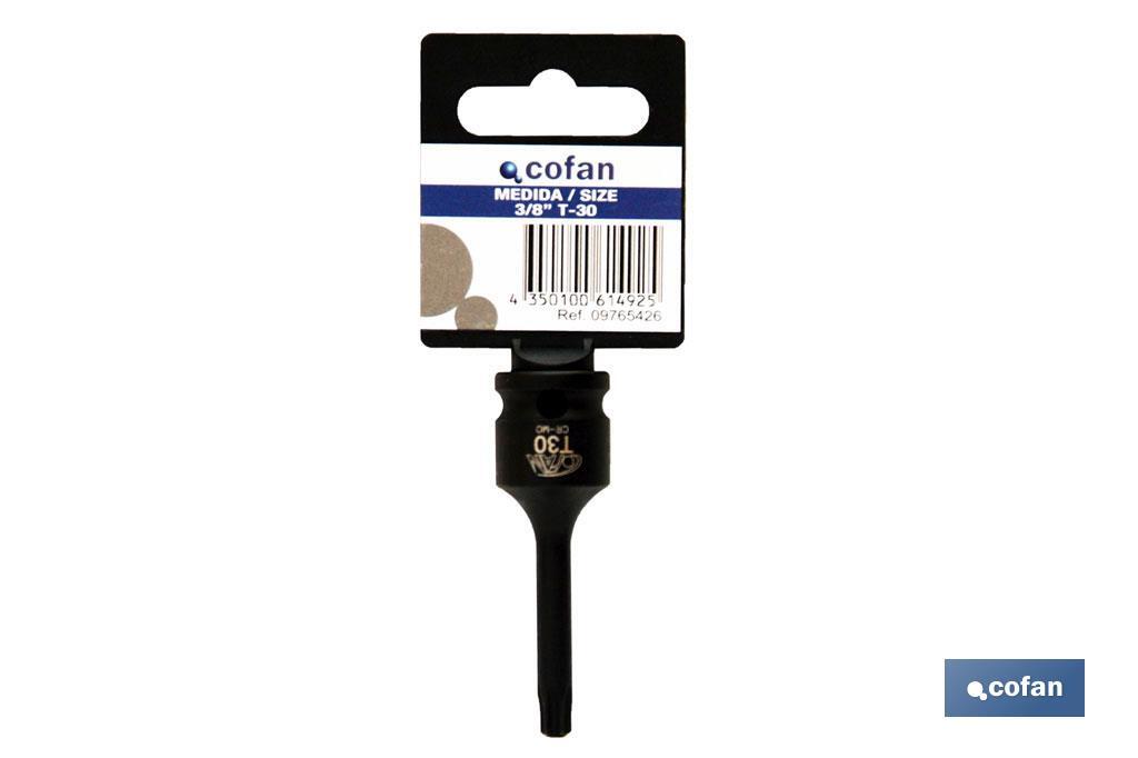 Vaso de impacto Torx de 3/8" | Modelo Macho | Disponible en varias medidas - Imagen 2