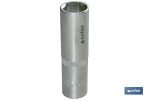 LLave de Vaso métrico 1/2" Serie Larga | 6 caras hexagonal | Medidas desde 10 a 24 mm