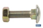 Tornillo de cabeza redonda | Adecuado para cosechadora | Tuerca hexagonal DIN 934 incluida | Clase 8.8 | Disponible en diferentes medidas