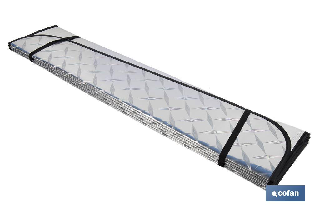 PARASOL ALUMINIZADO EFECTO LÁSER CON VENTOSAS 70 X 150 CM - Imagen 2