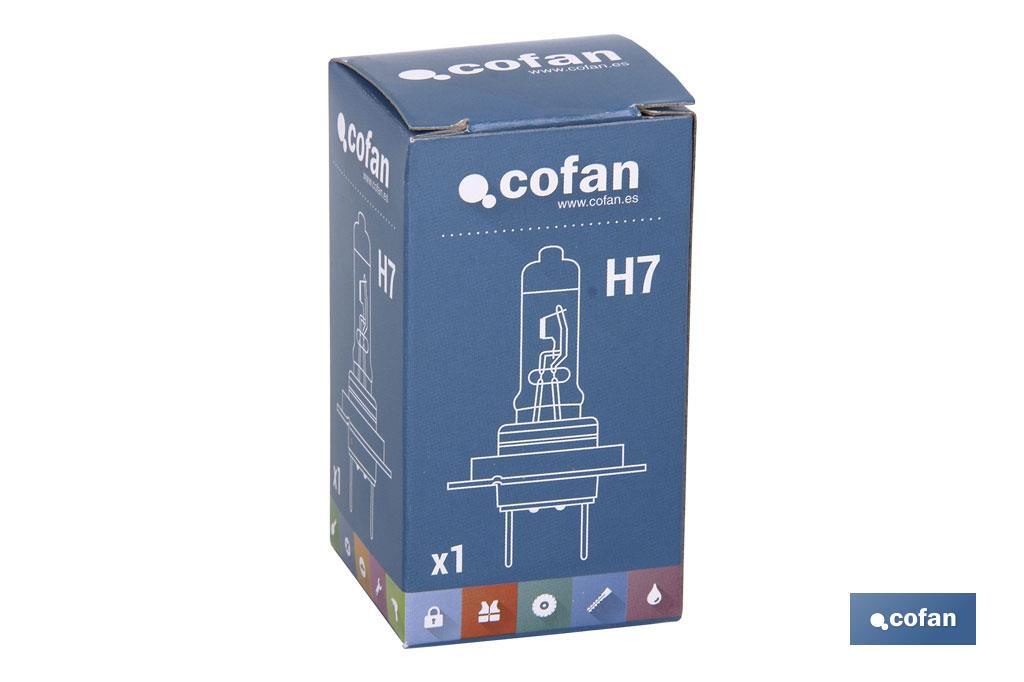 LÁMPARA HALÓGENA COFAN H7 (Px26d) 12V 55W - Imagen 2